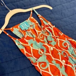 Bright long summer dress